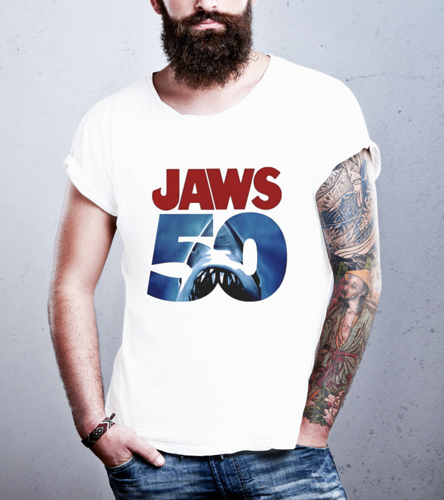 Jaws 50th Anniversary Shark Attack Celebration T-Shirt