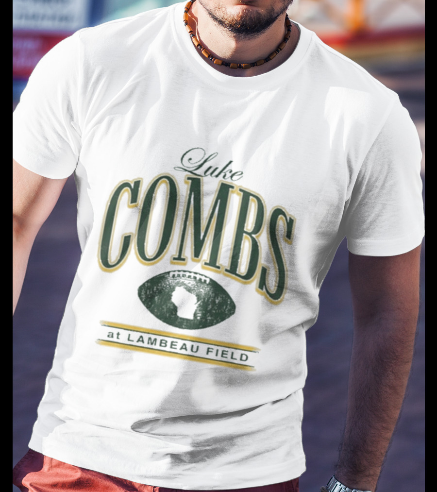 Luke Combs At Lambeau Field Wisconsin Football 2026 T-Shirt