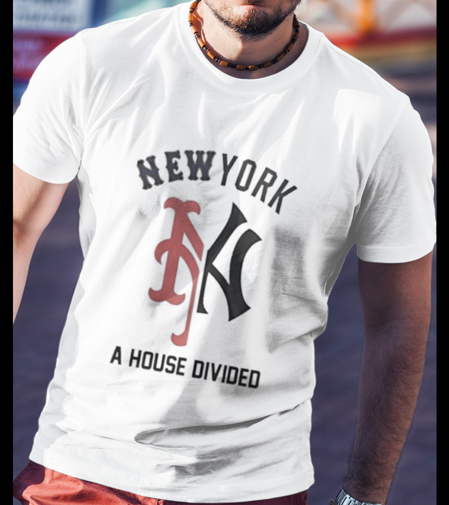 New York Yankees X Mets A House Divided The Subway Series T-Shirt