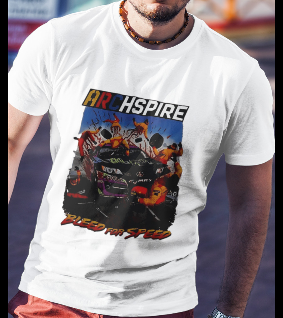 Archspire Bleed For Speed Racing Chaos With Pit Crew Action T-Shirt
