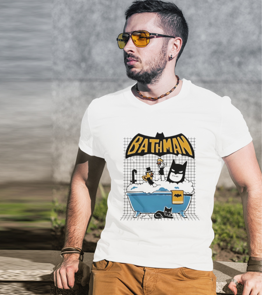 Bathman Super Hero Bathtub Adventure With Bat Towel And Rubber Duck T-Shirt