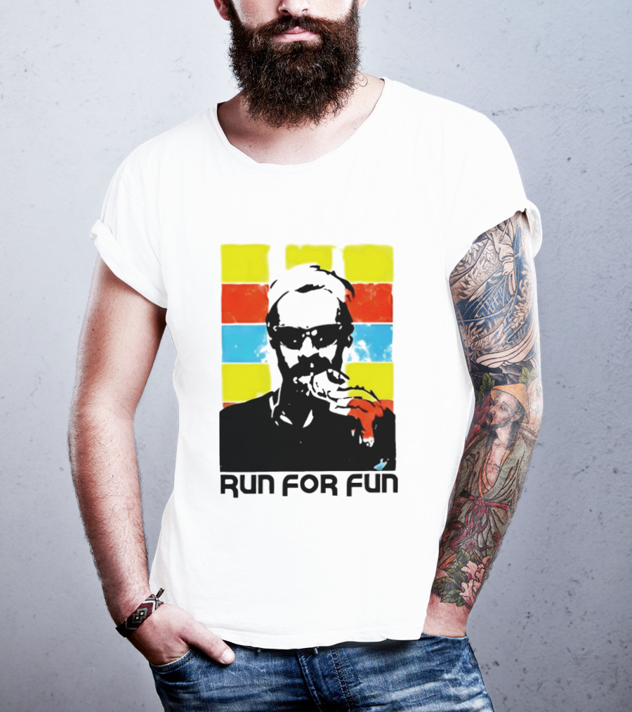 Run For Fun Retro Color Block T-Shirt