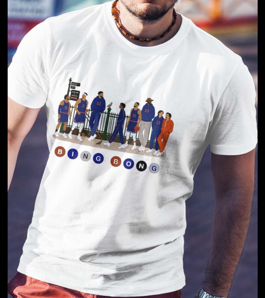 Borough Roll Call Bing Bong W 33rd 7th Ave New York Knicks T-Shirt