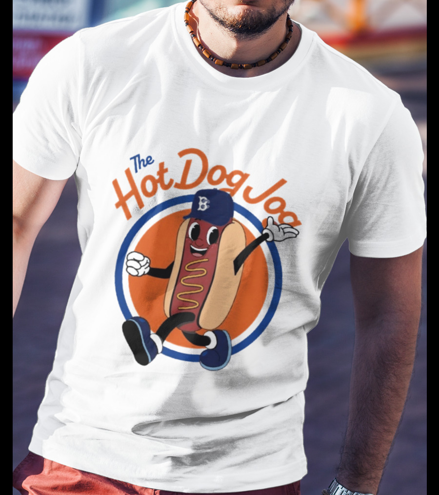 Brooklyn Cyclones The Hot Dog Jog Baseball T-Shirt