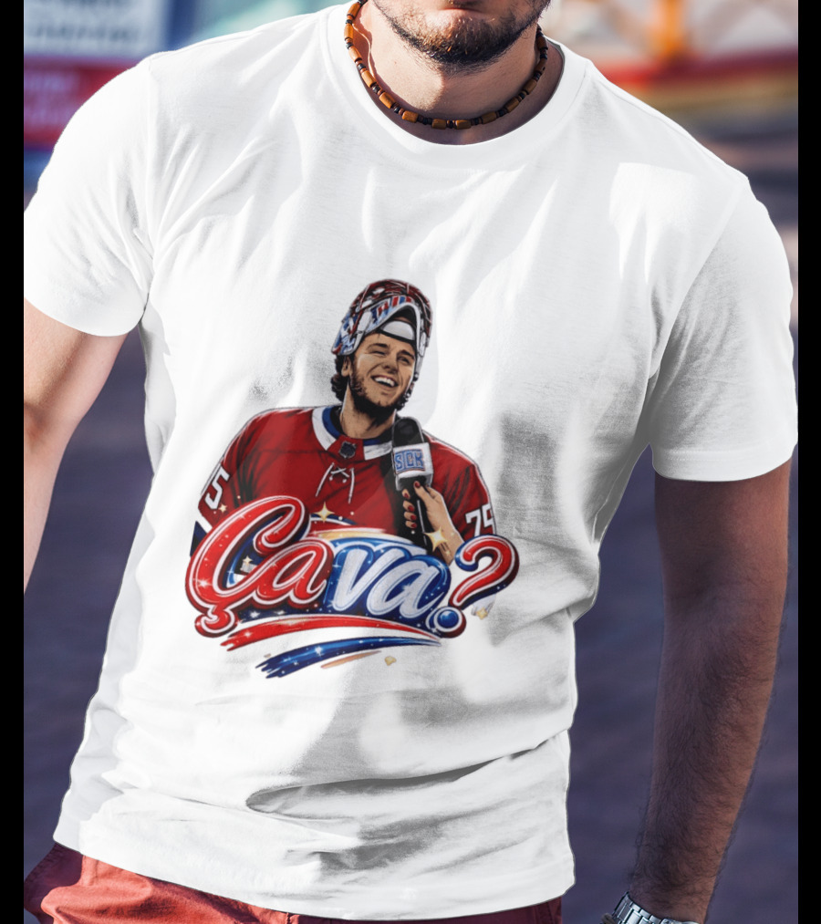 Ca Va Jakub Dobes Montreal Canadiens Interview NHL 75 Hockey Jersey T-Shirt