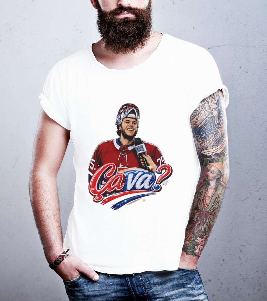 Ca Va Jakub Dobes Montreal Canadiens Interview NHL 75 Hockey Jersey T-Shirt
