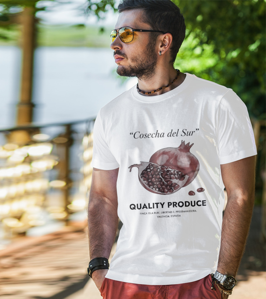 Cosecha Del Sur Quality Produce Pomegranate Valencia Spain T-Shirt