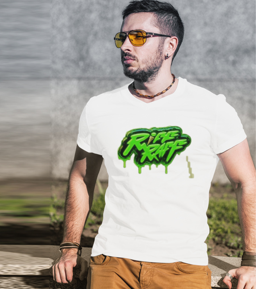 Riff Raff Neon Green Drip T-Shirt