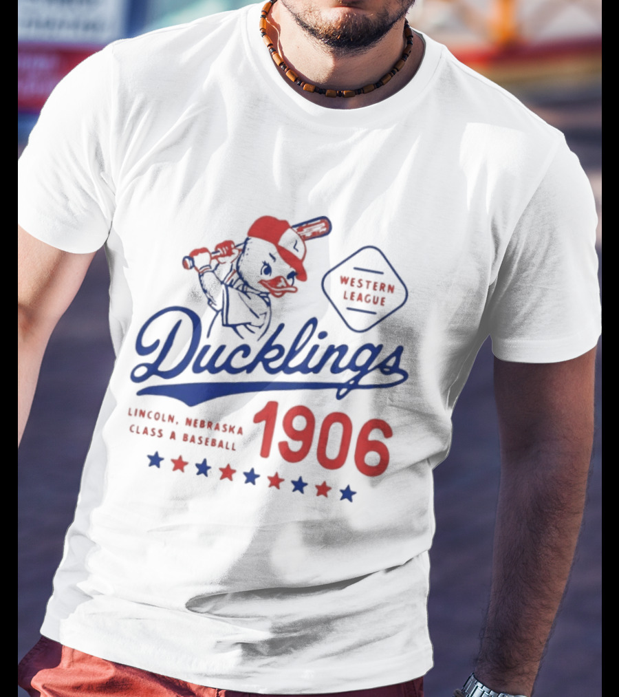 Ducklings Lincoln Nebraska Western League Baseball 1906 T-Shirt