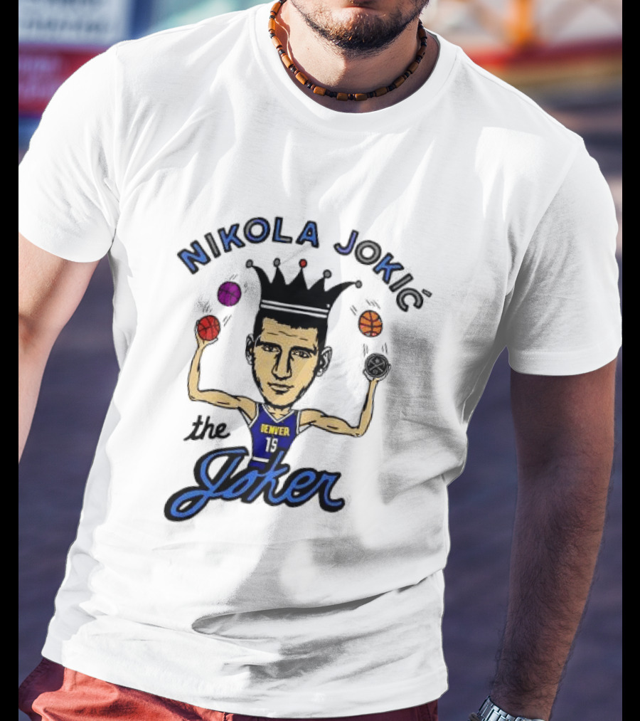 Nikola Jokić The Joker Denver Nuggets NBA Basketball T-Shirt