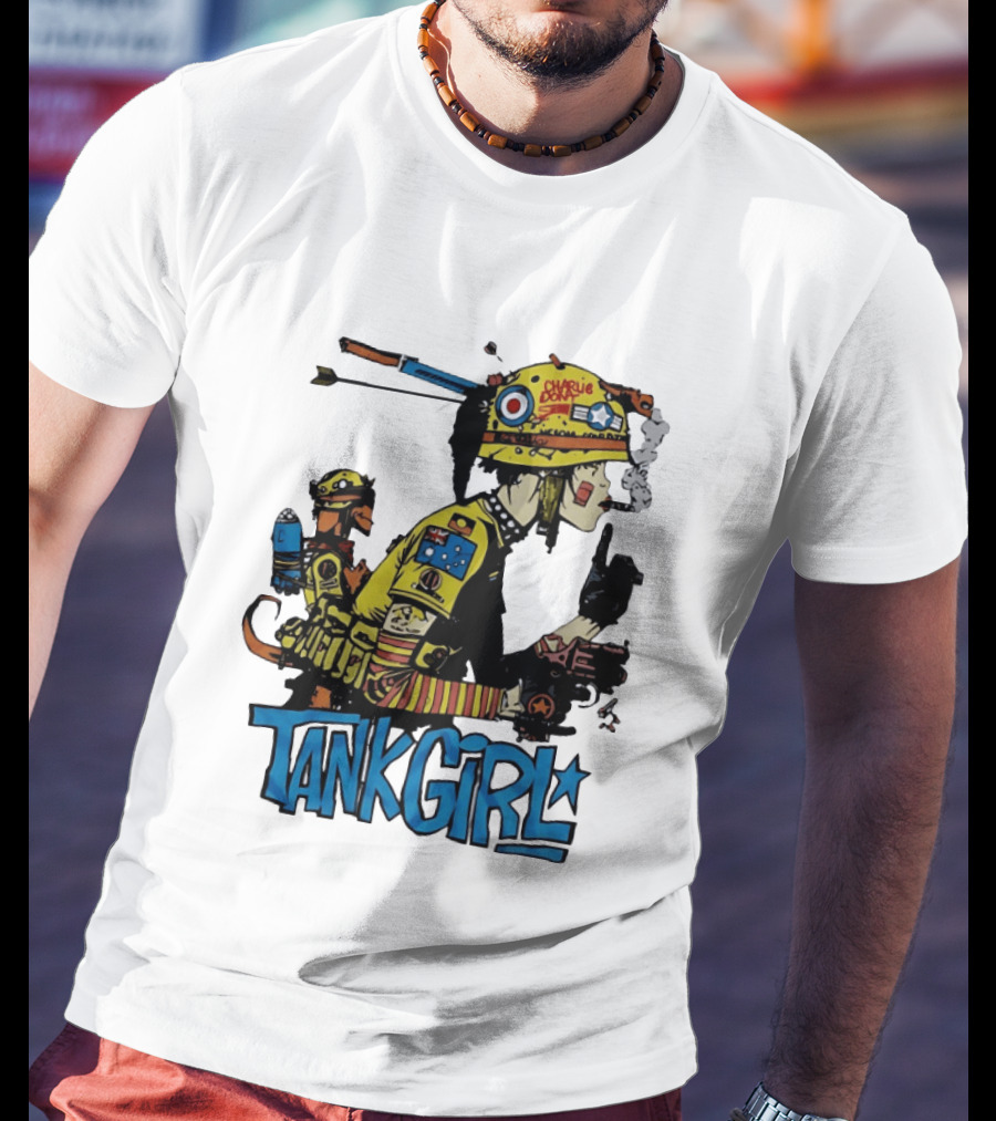 Tank Girl Comic Punk Rock Charlie Don't Surf T-Shirt