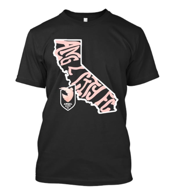 Angel City FC Groovy California Map T-Shirt