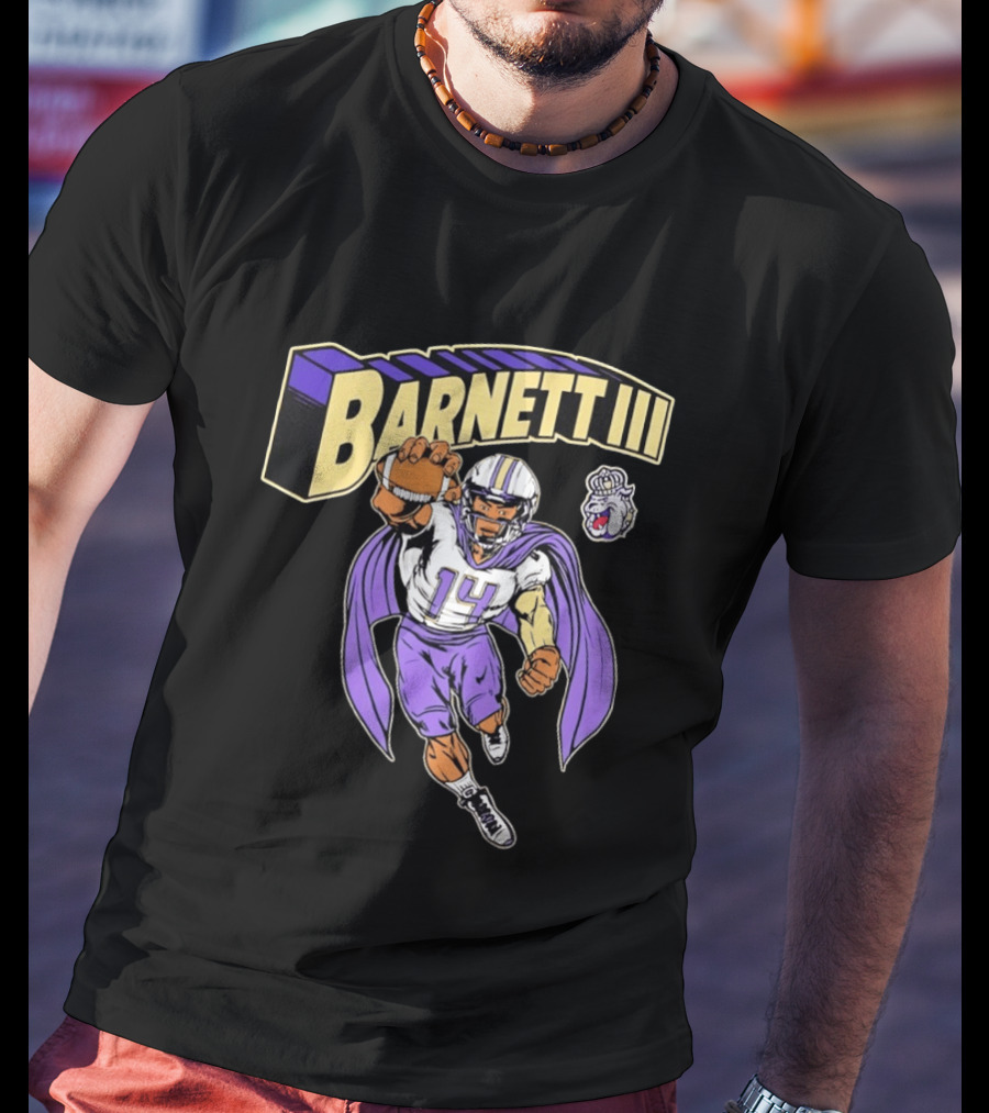 Barnett III James Madison Dukes Football Player T-Shirt