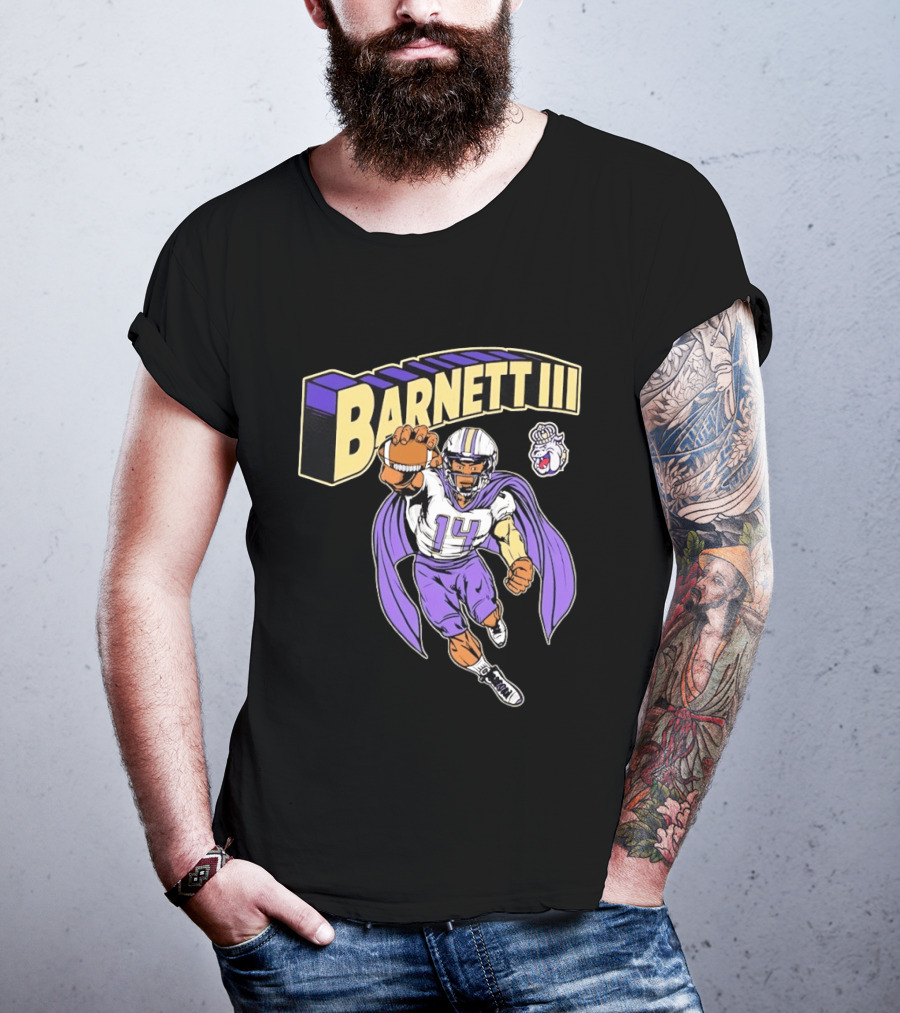 Barnett III James Madison Dukes Football Player T-Shirt