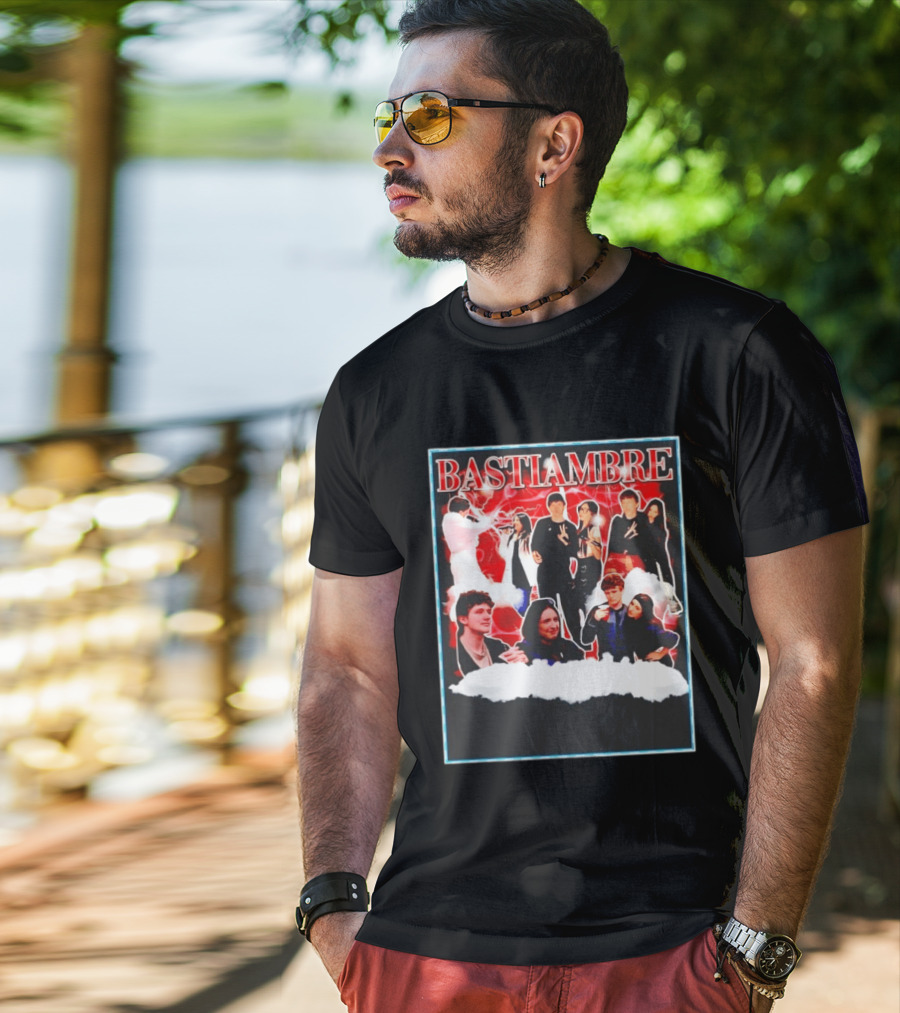 Bastiambre Movie Pop Culture Characters Collage T-Shirt