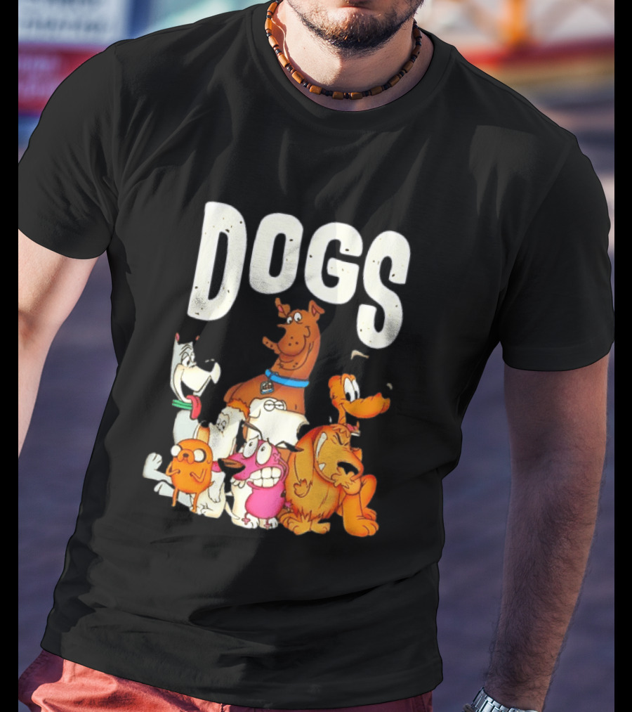 DOGS Astro Scooby Doo Jake Droopy Brian Griffin Courage Pluto Muttley T-Shirt
