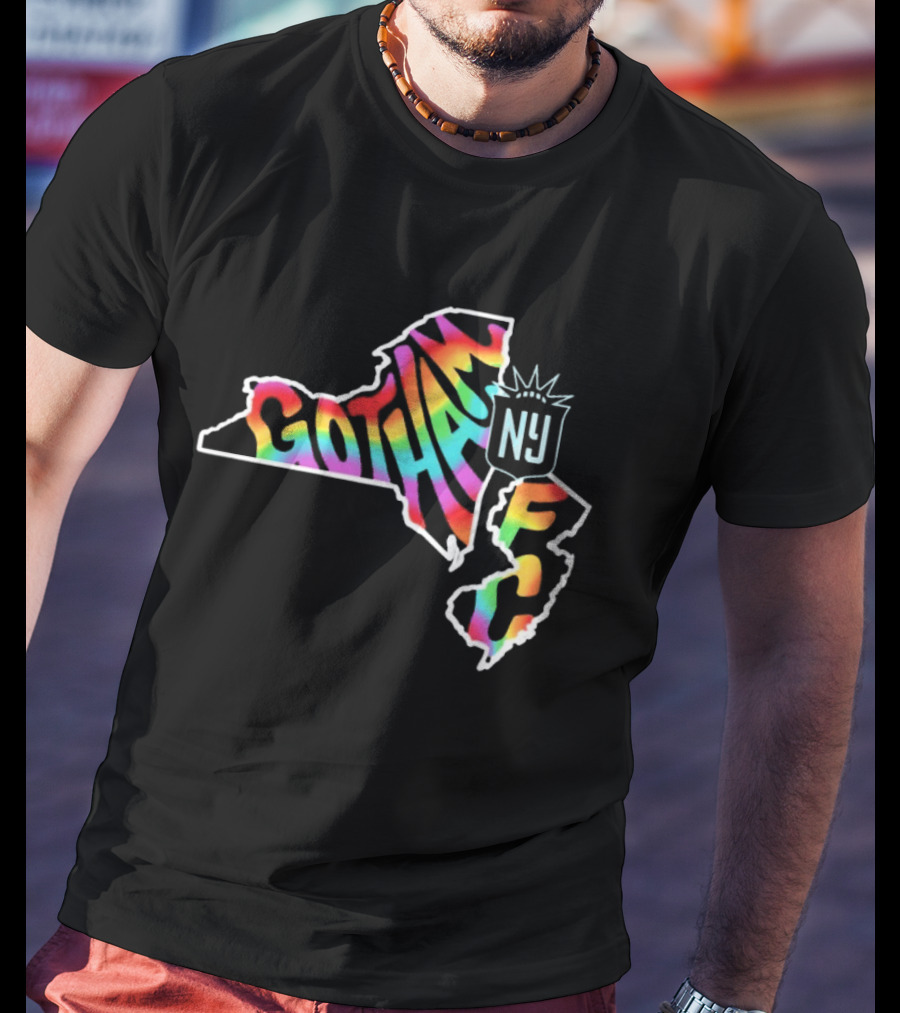 Gotham FC Pride Groovy New York New Jersey T-Shirt