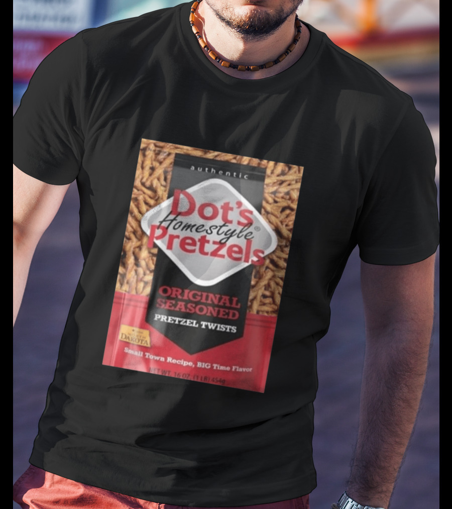 Dot's Homestyle Pretzels Original Seasoned Snack Twist Authentic North Dakota Flavor T-Shirt
