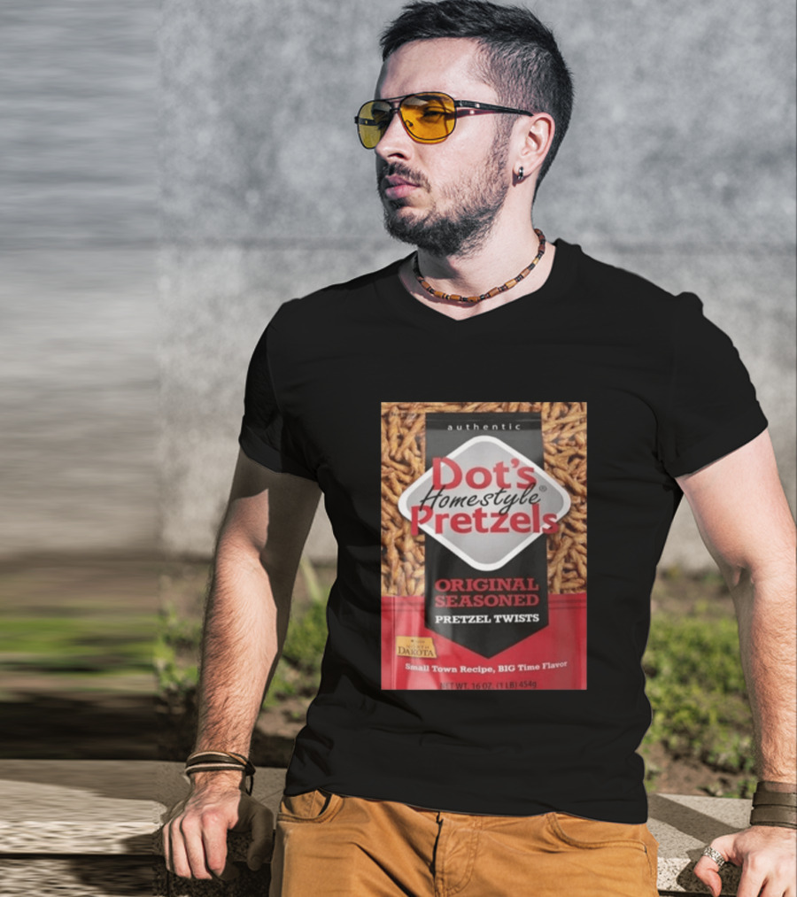 Dot's Homestyle Pretzels Original Seasoned Snack Twist Authentic North Dakota Flavor T-Shirt