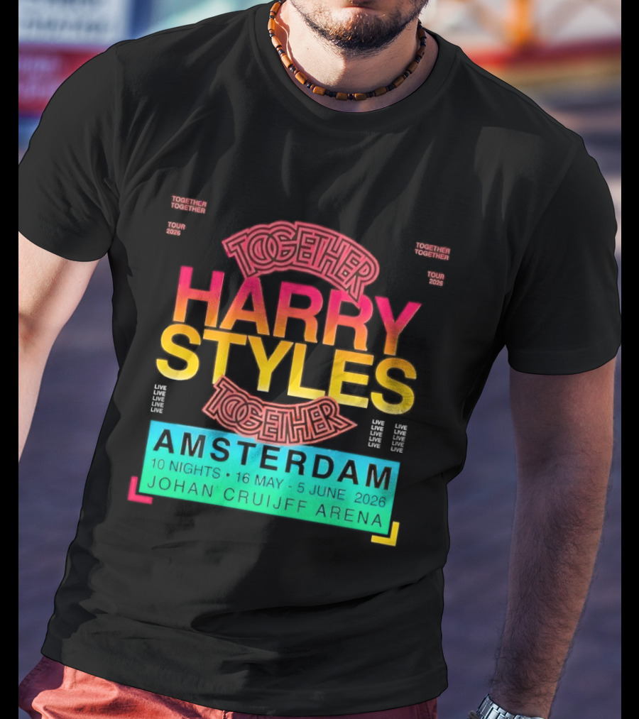 Harry Styles Together Tour 2026 Amsterdam Johan Cruijff Arena T-Shirt