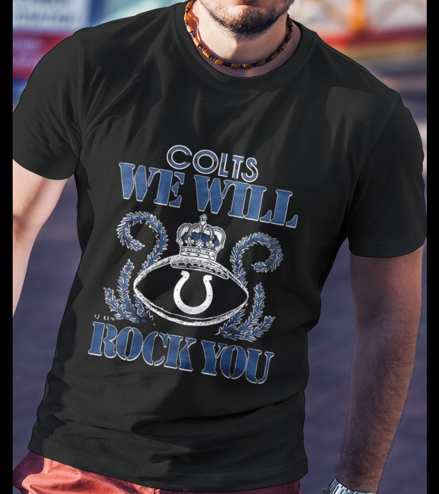 Indianapolis Colts We Will Rock You Crown Symbol 2026 T-Shirt