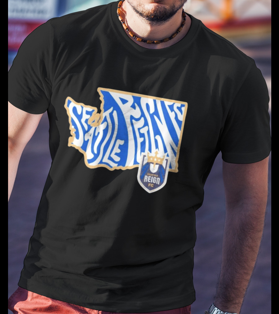 Seattle Reign FC Groovy Team State Seattle Reign FC Crest T-Shirt