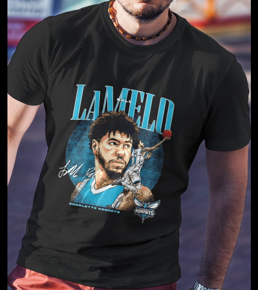 LaMelo Ball Charlotte Hornets NBA 2026 Player Signature Edition T-Shirt