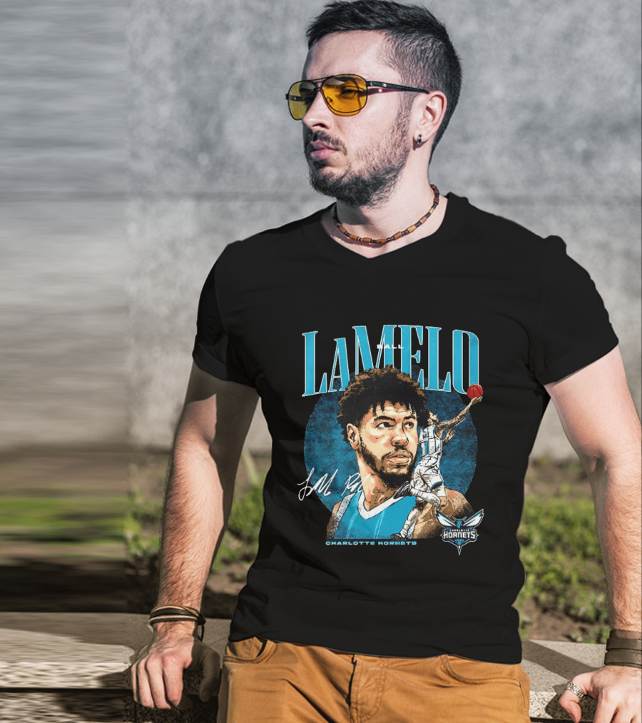 LaMelo Ball Charlotte Hornets NBA 2026 Player Signature Edition T-Shirt