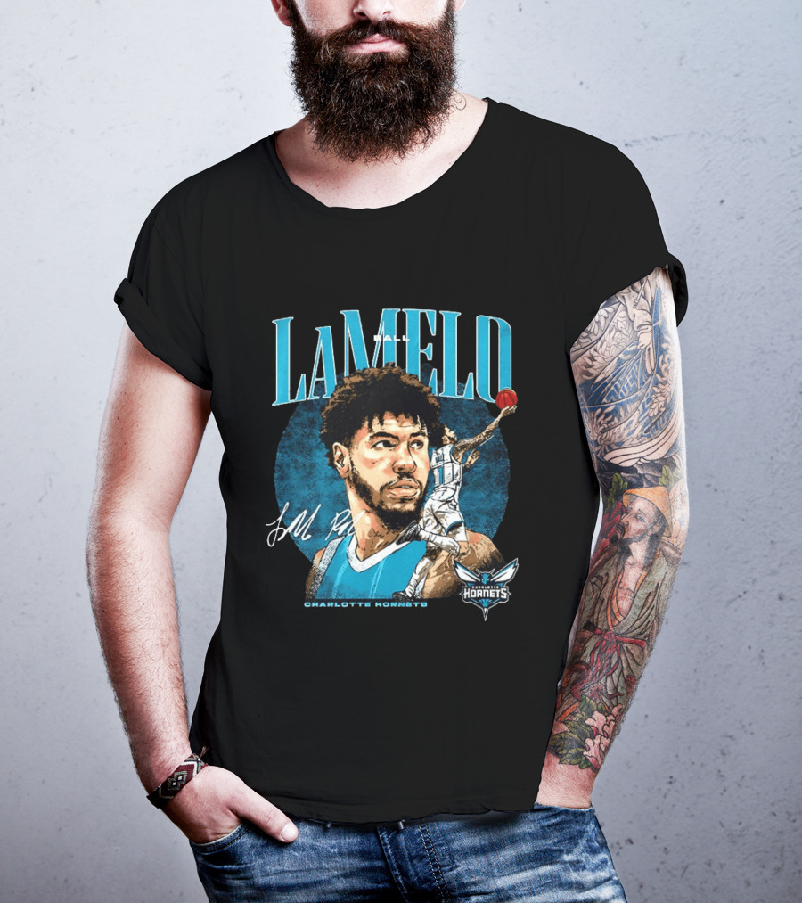 LaMelo Ball Charlotte Hornets NBA 2026 Player Signature Edition T-Shirt