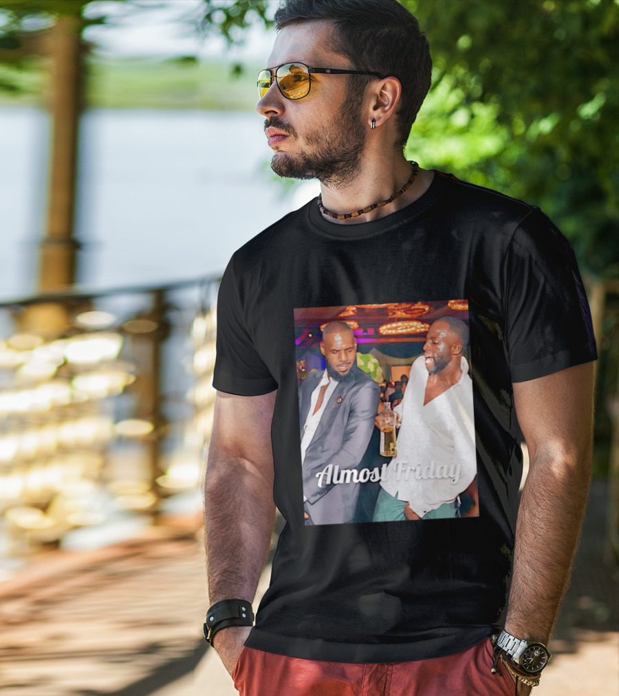 LeBron James Draymond Green Almost Friday Club Scene T-Shirt
