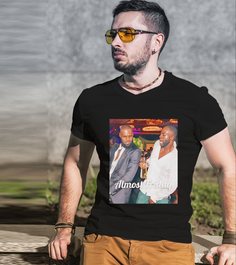 LeBron James Draymond Green Almost Friday Club Scene T-Shirt