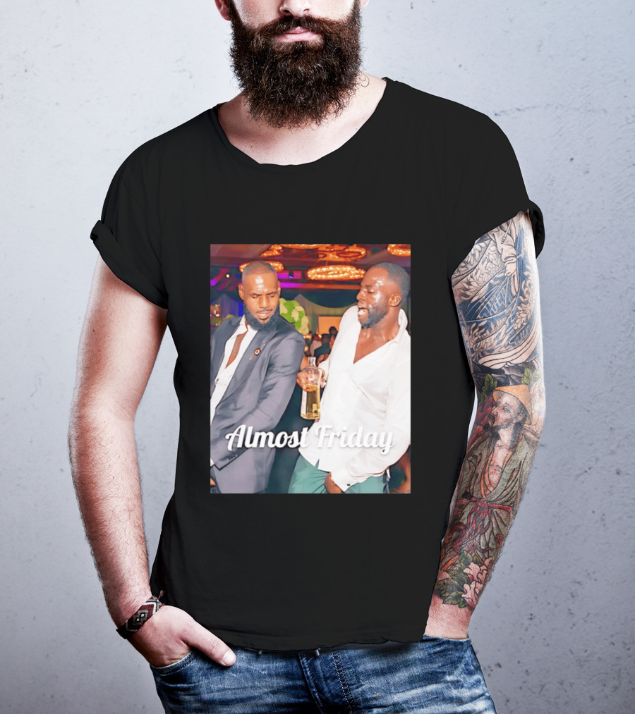 LeBron James Draymond Green Almost Friday Club Scene T-Shirt