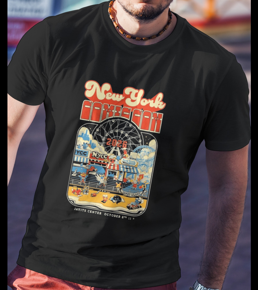 New York Comic Con 2026 Coney Island Javits Center October 8 To 11 T-Shirt