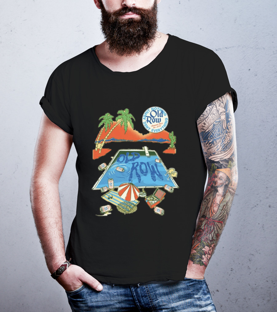 Old Row Admit Nothing Deny Everything Desert Pool Scene T-Shirt