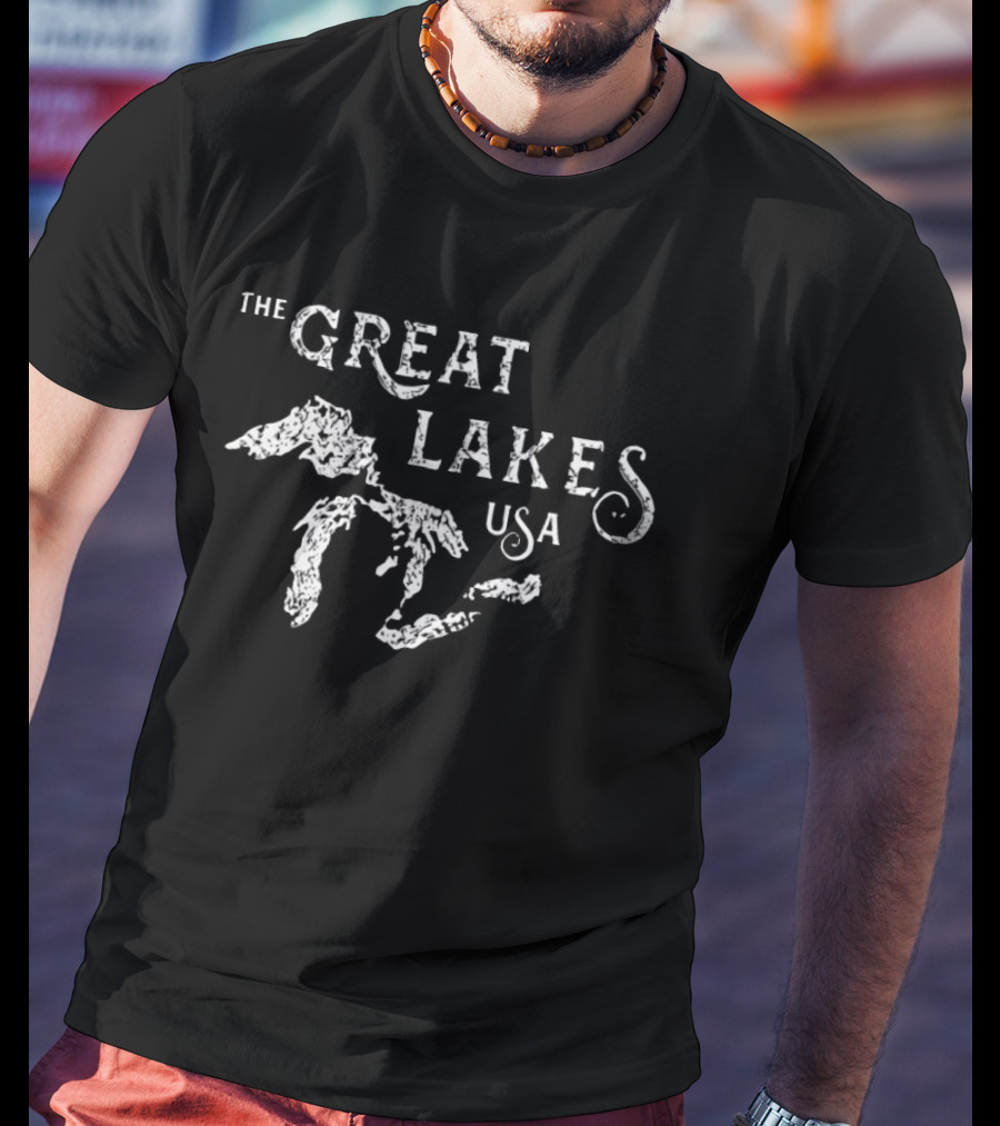 The Great Lakes USA Map T-Shirt