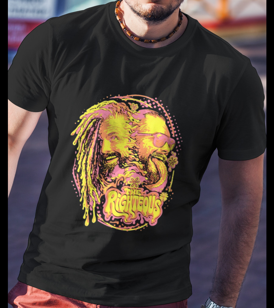 The Righteous Psychedelic Neon Fusion T-Shirt