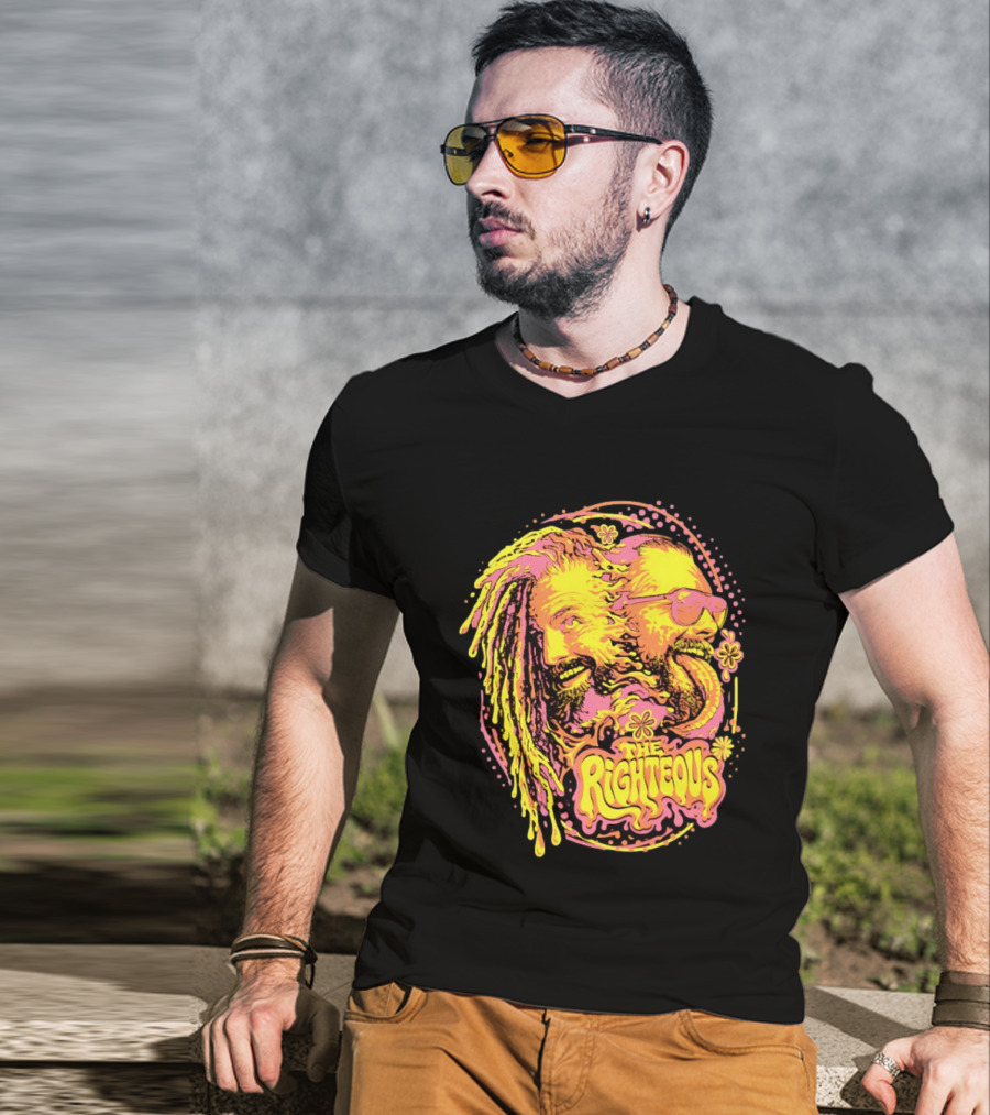 The Righteous Psychedelic Neon Fusion T-Shirt