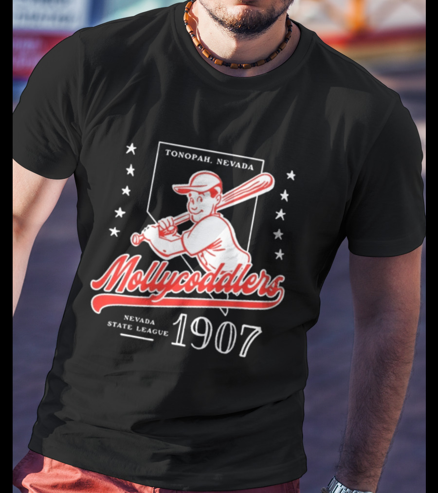 Tonopah Nevada Mollycoddlers Nevada State League 1907 Baseball T-Shirt