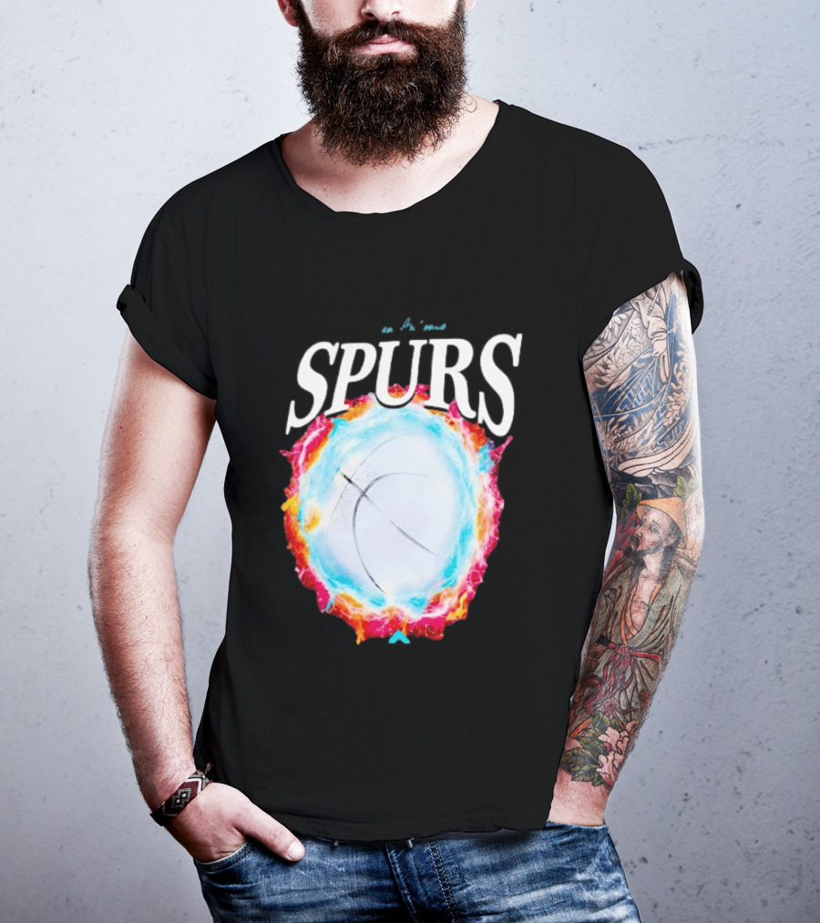 San Antonio Spurs Basketball Cosmic Energy Burst 2026 T-Shirt