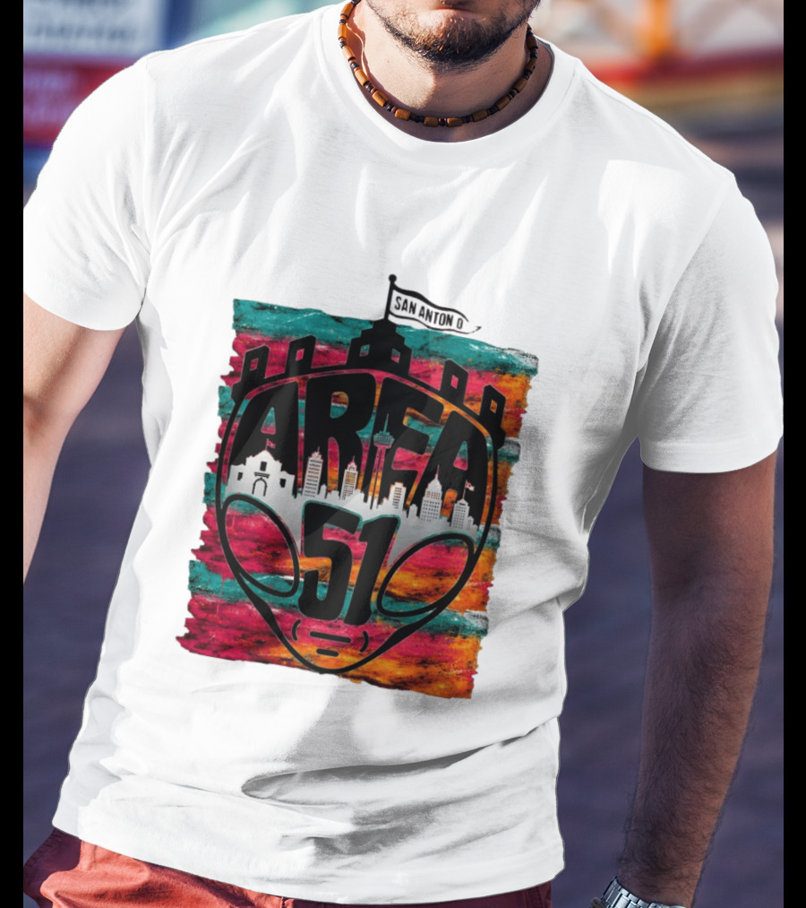 Area 51 San Antonio Spurs NBA Fiesta Skyline 2026 Victor Wembanyama T-Shirt