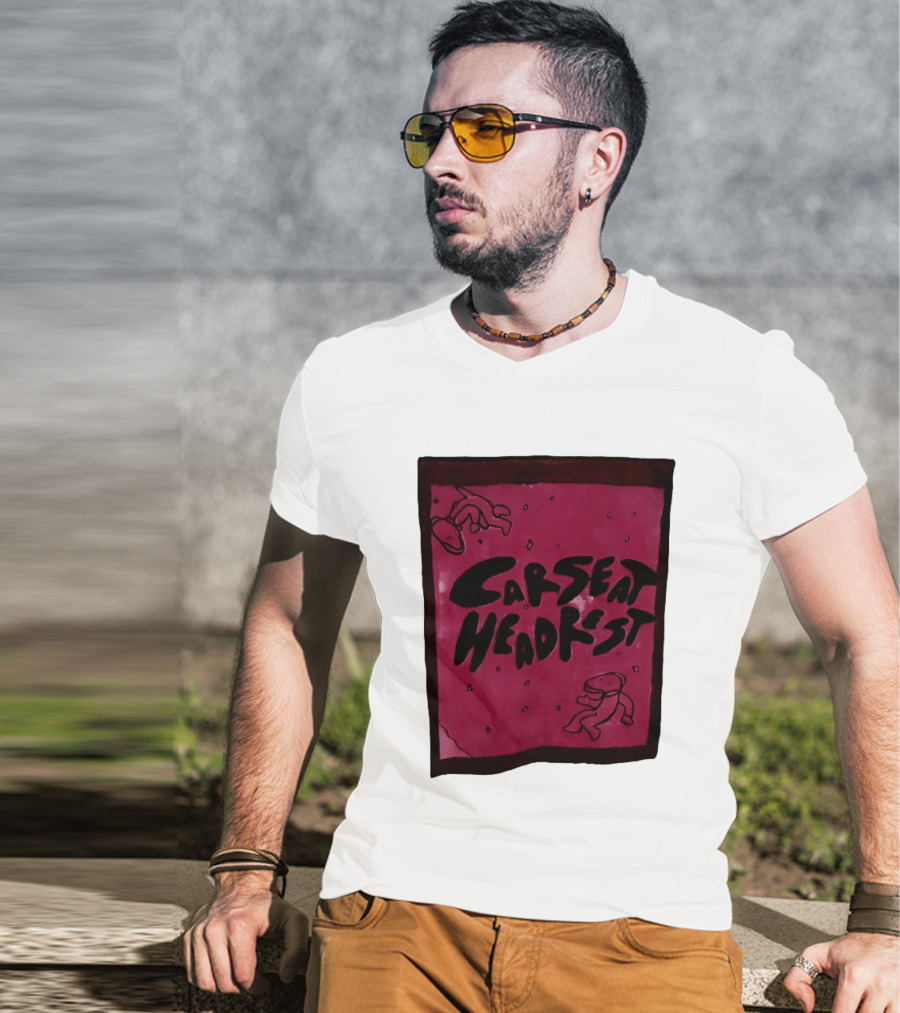 Car Seat Headrest Pink Alien T-Shirt