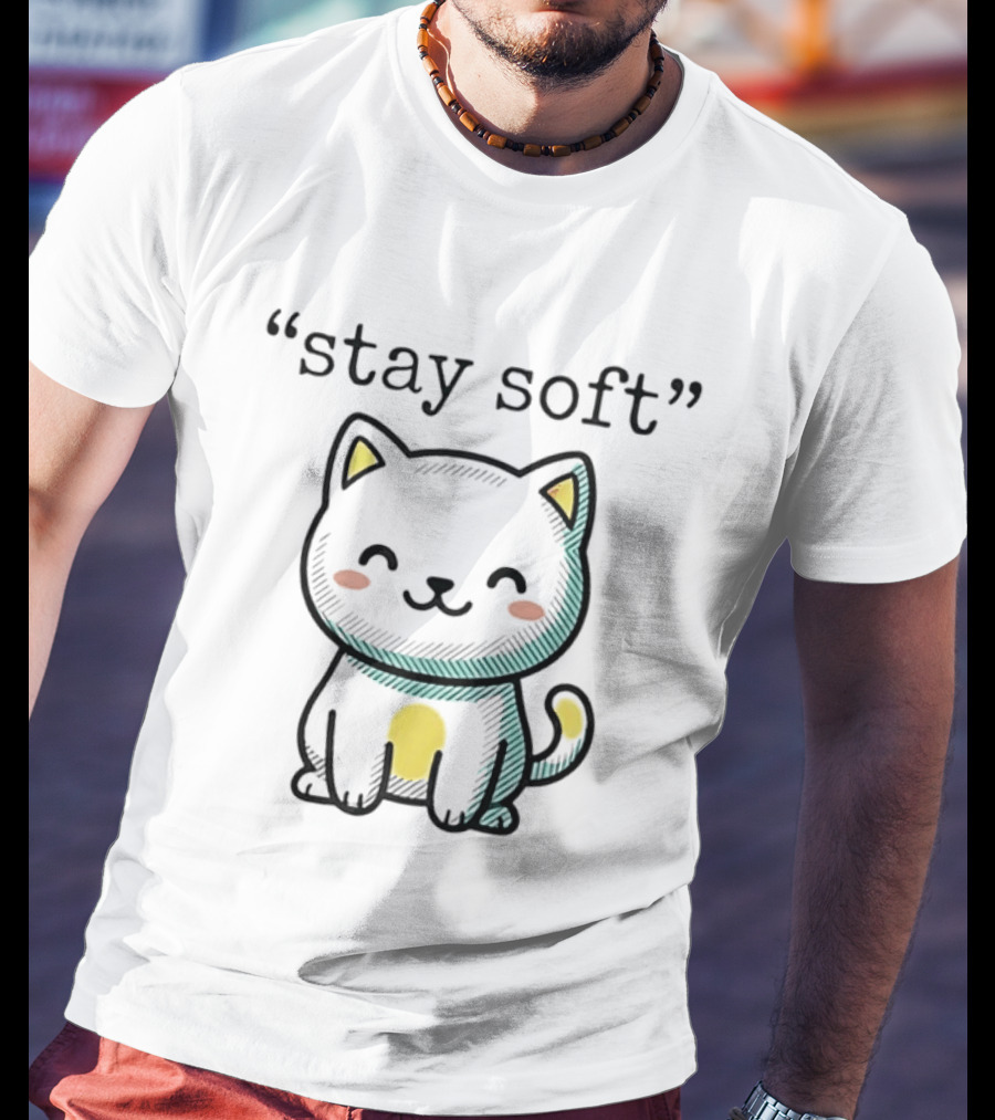 Stay Soft Cute Cat T-Shirt