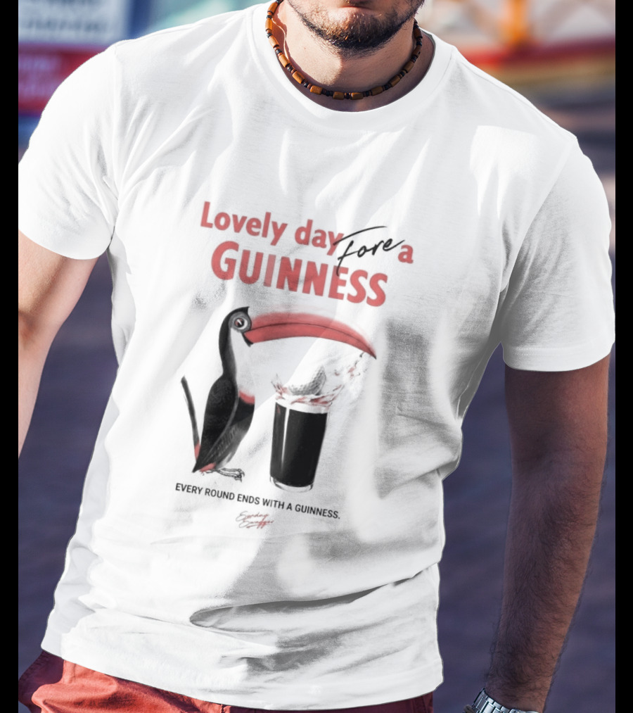 Lovely Day For A Guinness Every Round Ends With A Guinness Toucan Glass T-Shirt