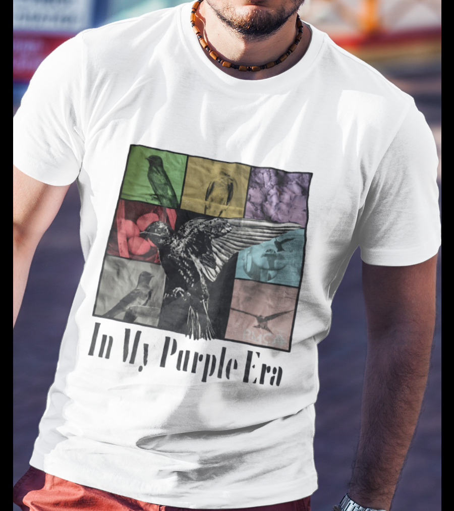 In My Purple Era Swallow Collage T-Shirt