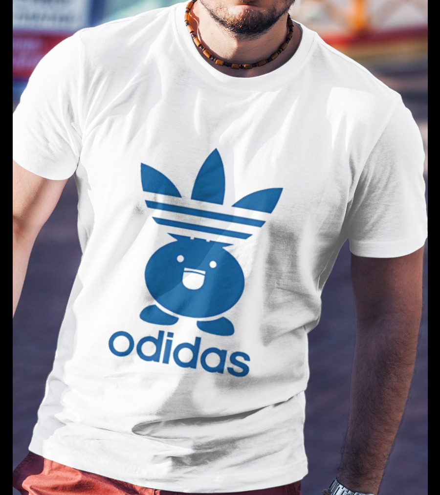 Odidas Pokemon Oddish Mashup Blue T-Shirt