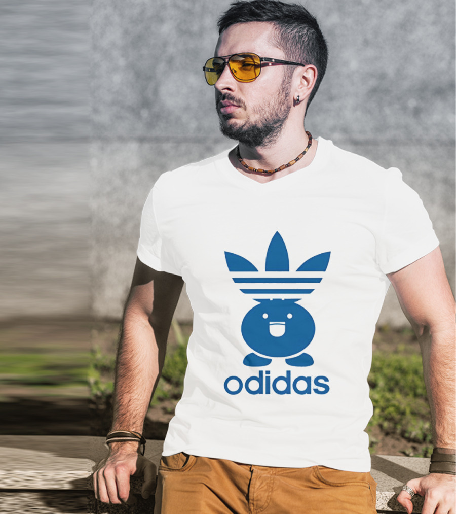 Odidas Pokemon Oddish Mashup Blue T-Shirt