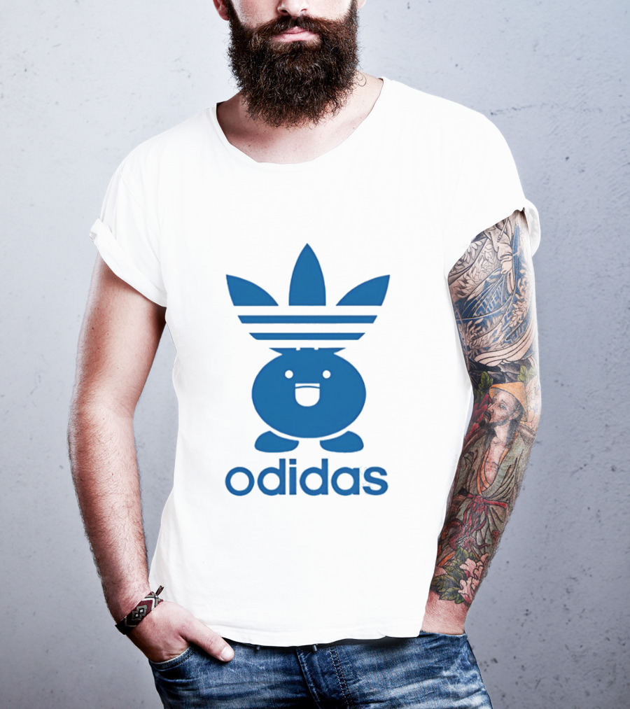 Odidas Pokemon Oddish Mashup Blue T-Shirt