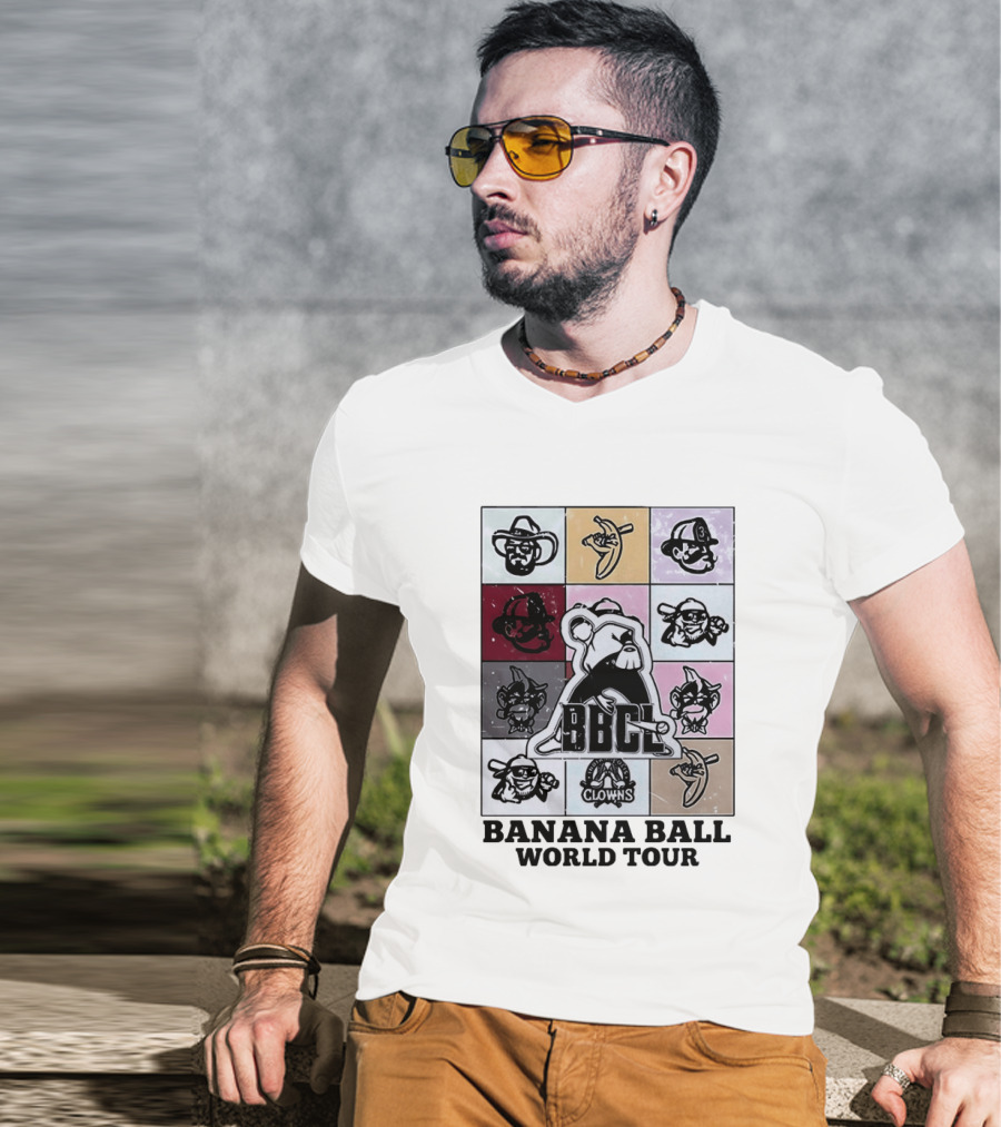 BBCL Clowns Banana Ball World Tour 2026 T-Shirt
