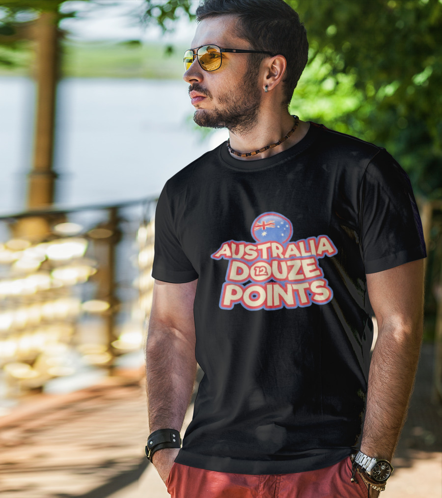 Australia Douze 12 Points Flag Circle Stars T-Shirt