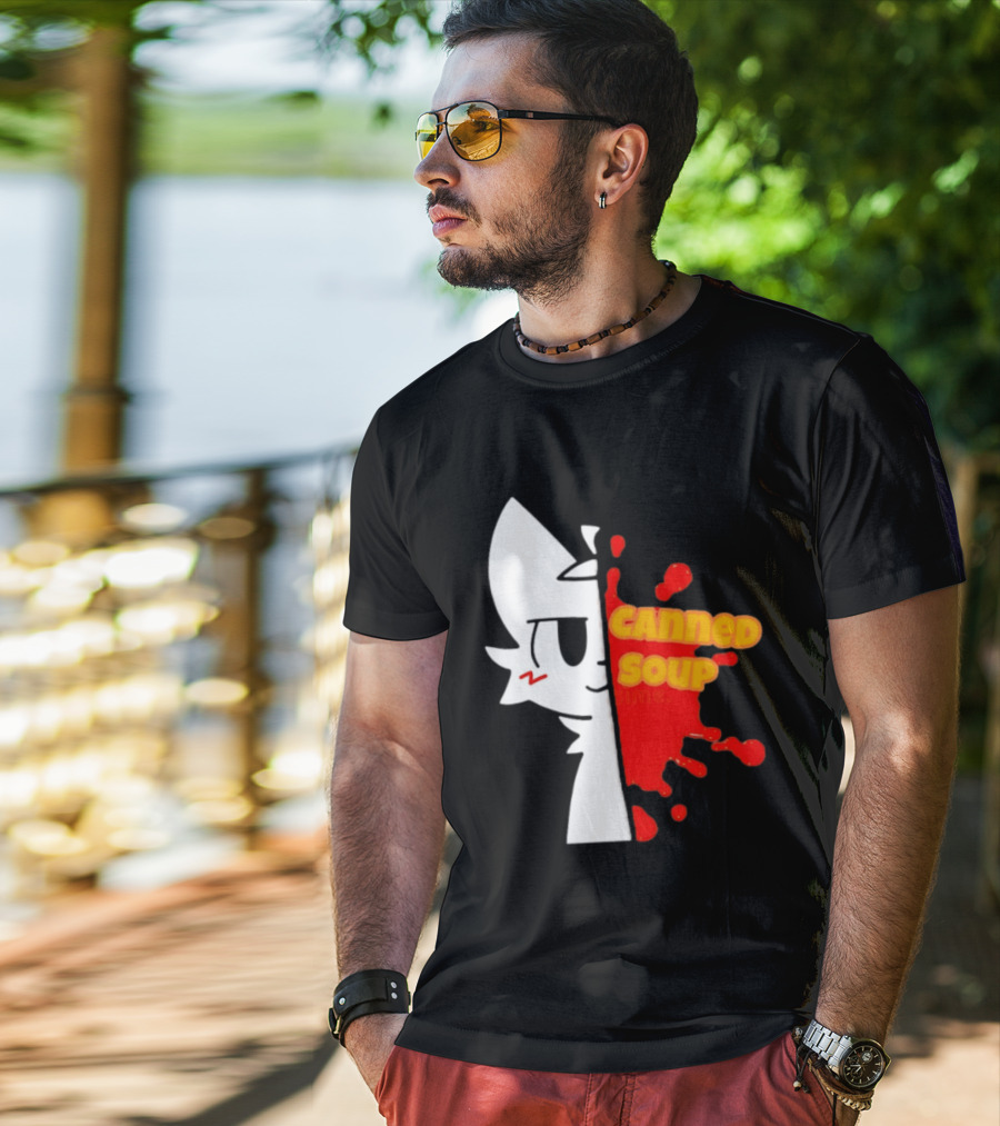 Boykisser Meme Canned Soup Splatter T-Shirt